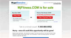 Desktop Screenshot of mjfitness.com