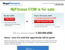 Tablet Screenshot of mjfitness.com